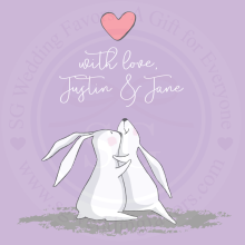 Rabbit Couple Tags/Stickers